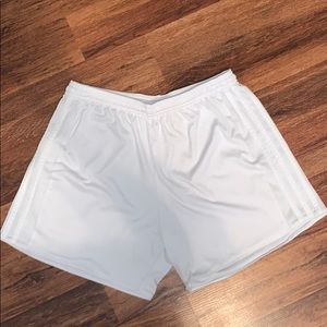 White Adidas Soccer Shorts